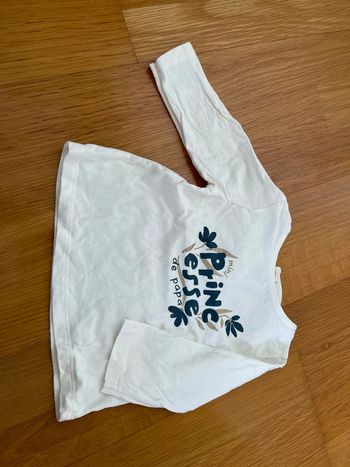 T-shirt manches longues neuf fille Tape à l’œil taille 9 mois