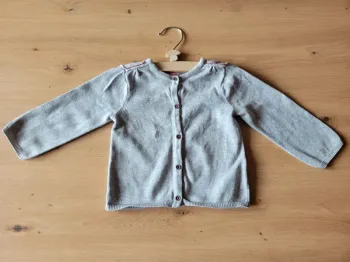 Gilet gris - 12 mois