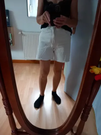 Short Jean écru
