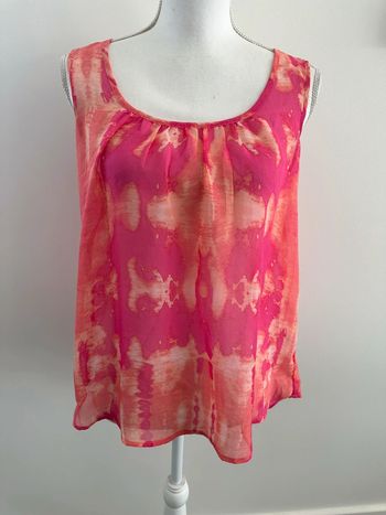 Débardeur fluide tie and dye rose et orange T40 L