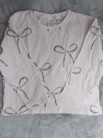 T-shirt à manche longue fin Zara