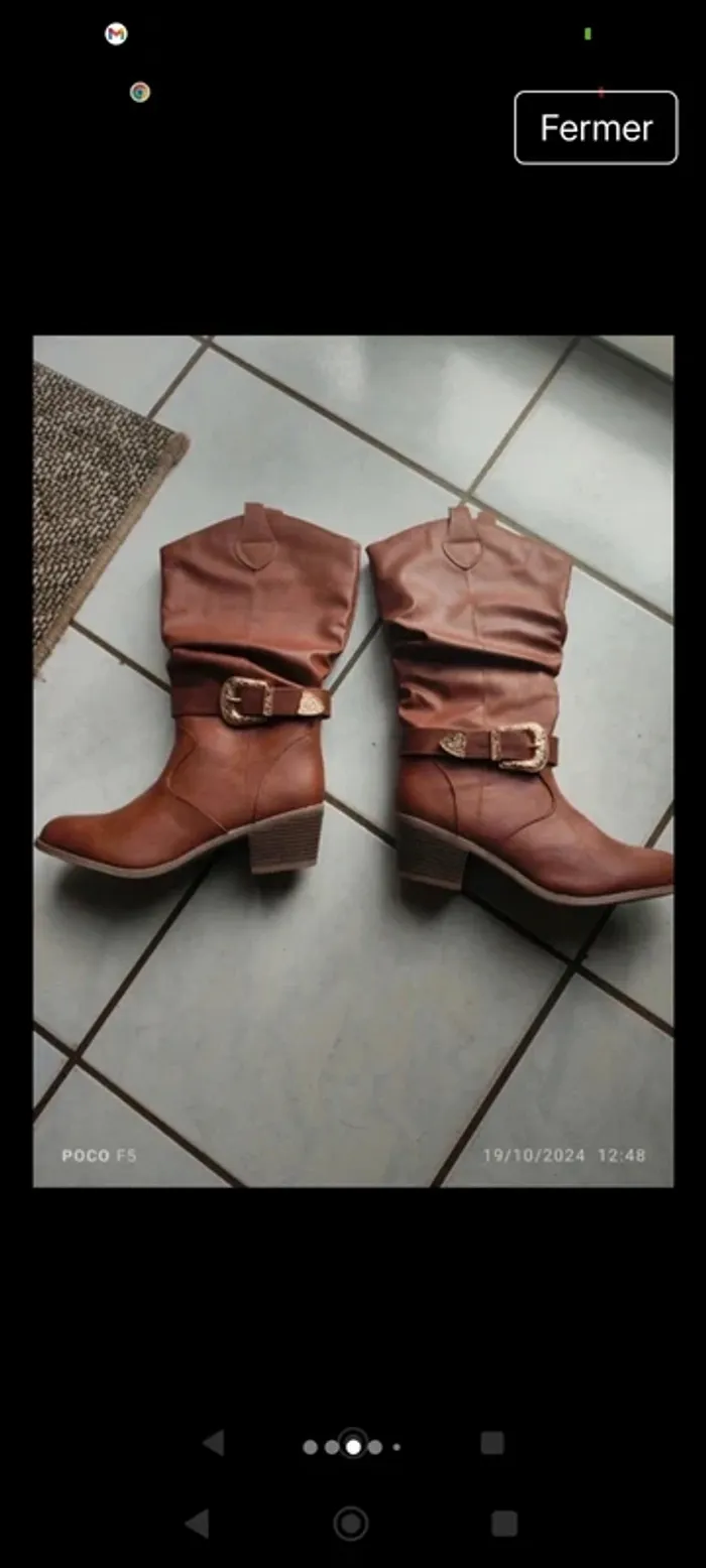 Botte marron taille 40 - photo numéro 2
