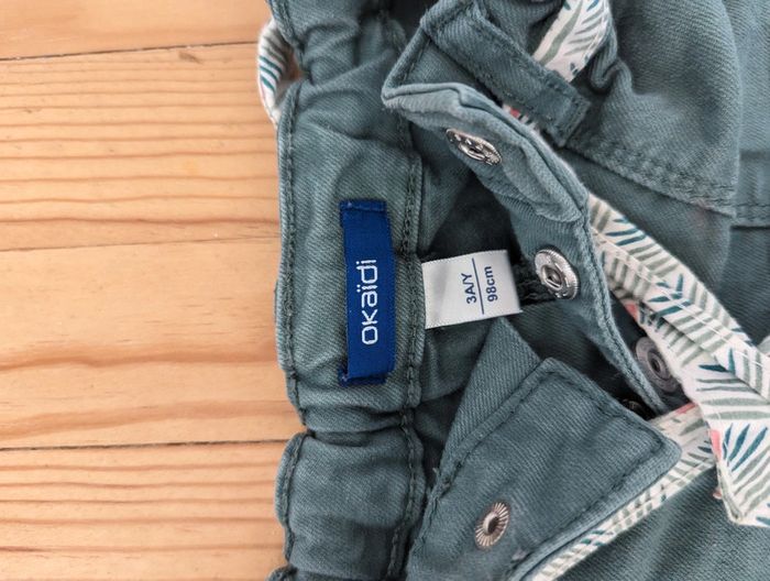 Short avec ceinture tissu, taille 3 ans Okaïdi - photo numéro 2