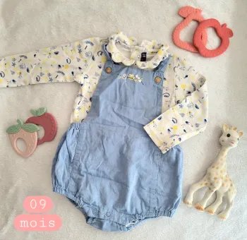 Barboteuse + body Sergent Major 09mois