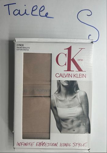 Lot de 2 brassières Calvin Klein – Taille S 