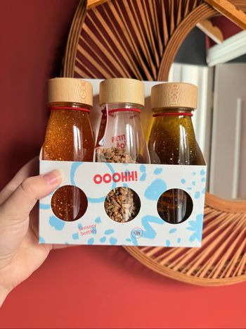 Trio de bouteille sensorielle Petit Boum neuf