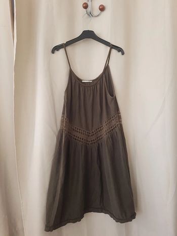 Robe vert bouteille Mango taille 40