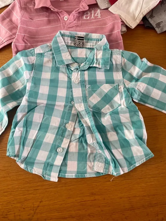 Lot 12 t-shirt ou chemises manches longues 18 mois - photo numéro 11