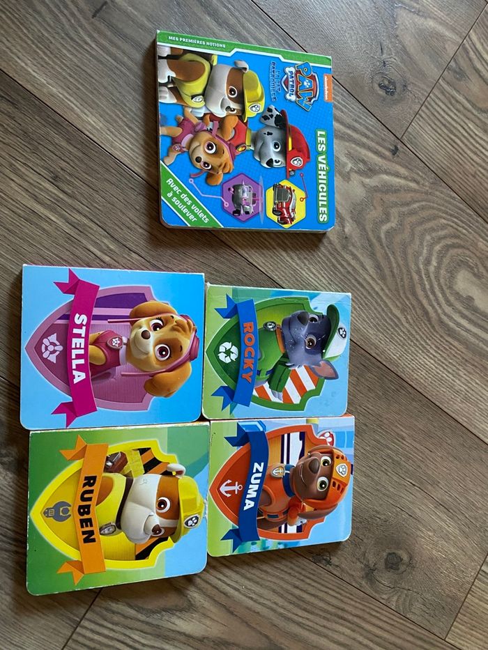 Lot 5 livres pat patrouille