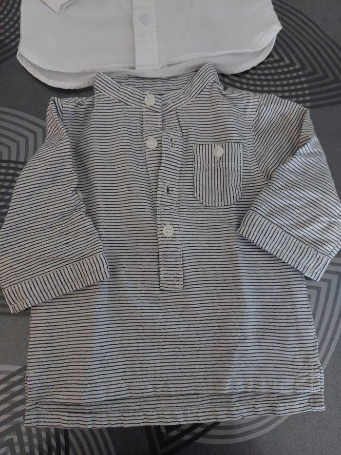 Lot 2 chemises 3 mois - photo numéro 2