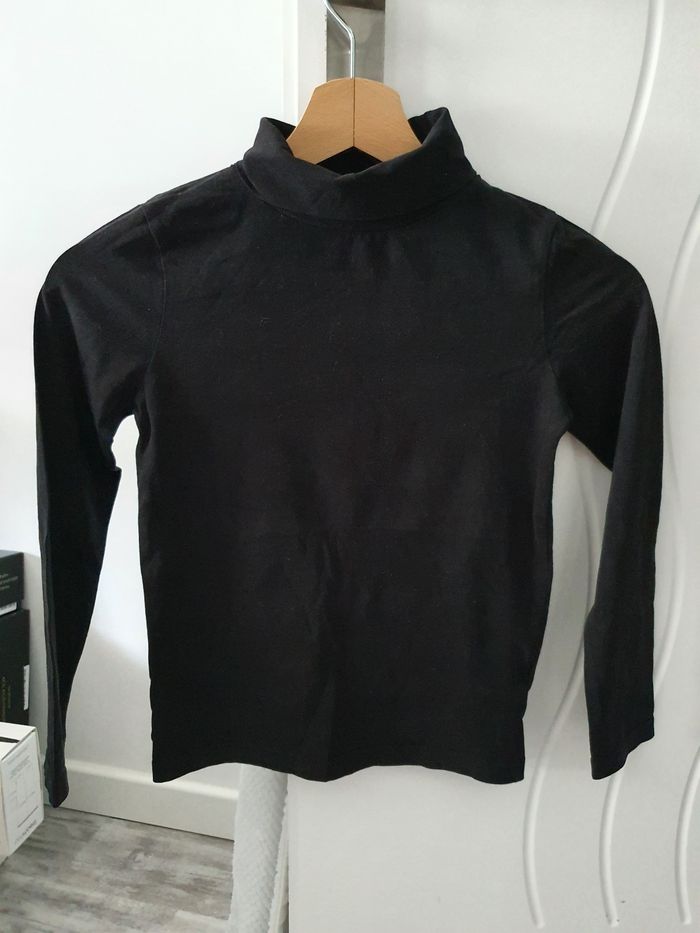 Col roulé simple noir