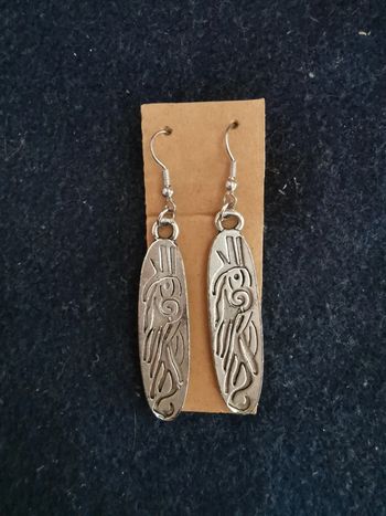 Boucles d'oreilles argentées