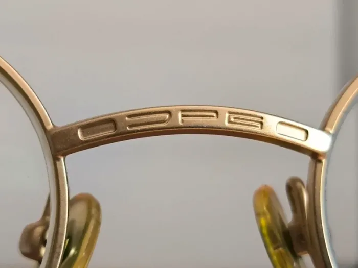 Jean-Paul Gaultier - Monture de lunettes de vue vintage - Métal doré - photo numéro 5