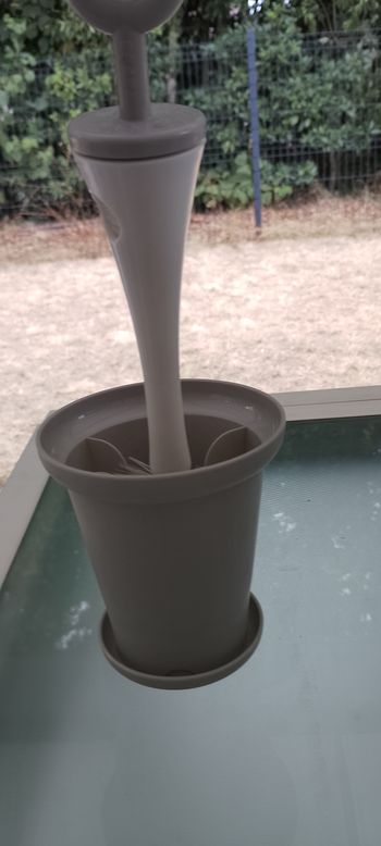 Goupillon 2 en 1 Béaba avec socle Gris