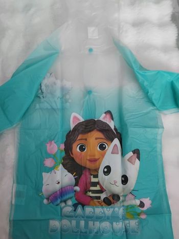 Imperméable fille Gabby’s Dollhouse, 6/7 ans,neuf