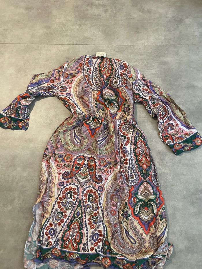 Robe courte imprimée à manches 3/4 - photo numéro 9