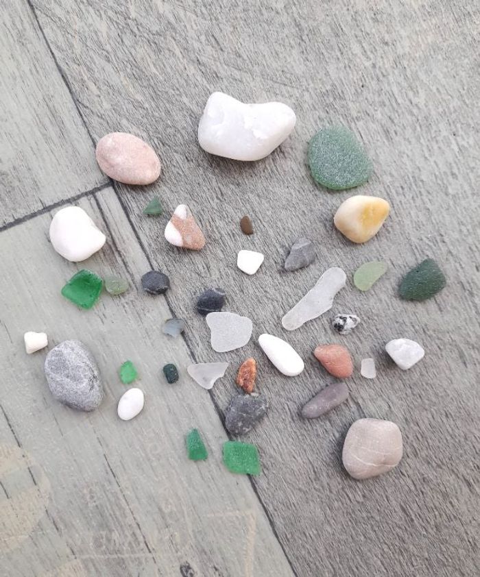 Lot de 36 petites pierres naturelles