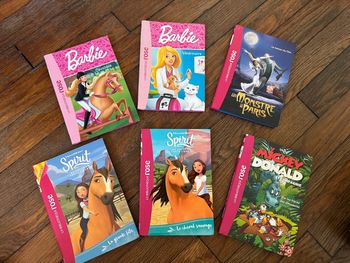 Lot 6 livres bibliothèque rose  Barbie monstre à Paris Spirit Mickey