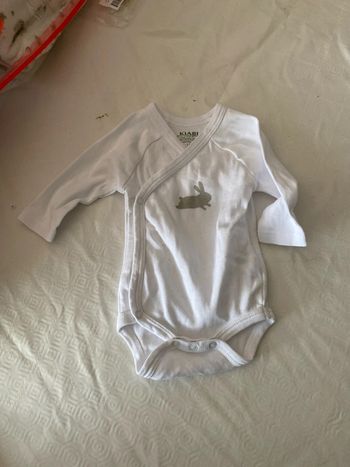 Bodie bébé mixte 1 mois blanc petit lapin