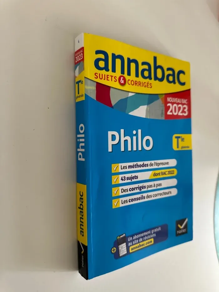 Livre annabac 2023 philo - photo numéro 2