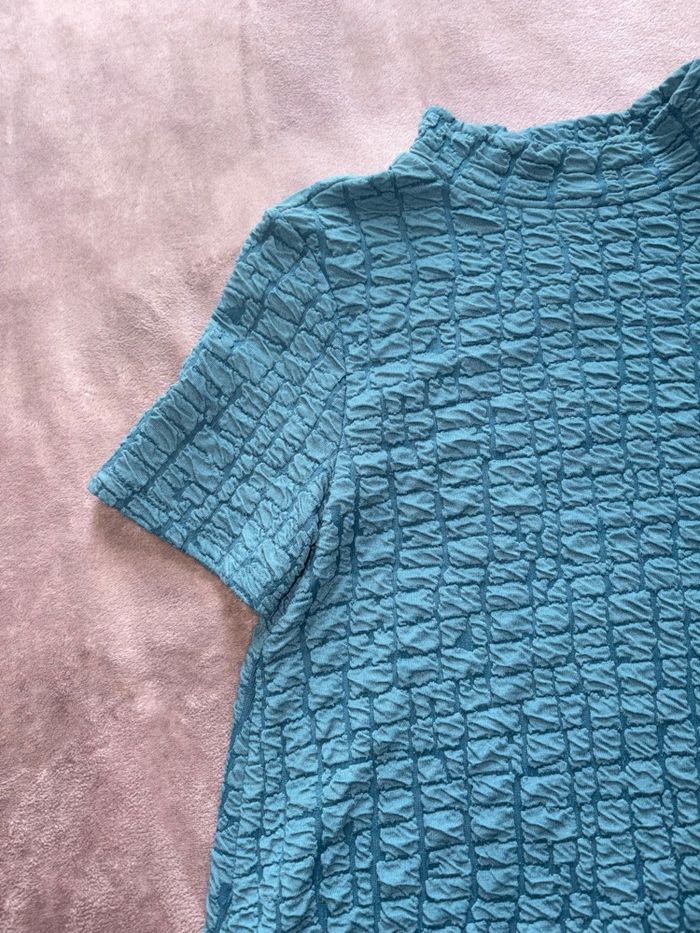 Robe Zara taille S couleur turquoise en très bon état. - photo numéro 3