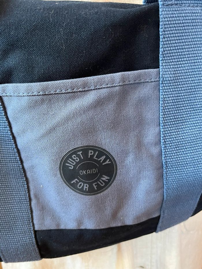 Sac de voyage ou autre sac de sport okaidi bleu marine en coton - photo numéro 2