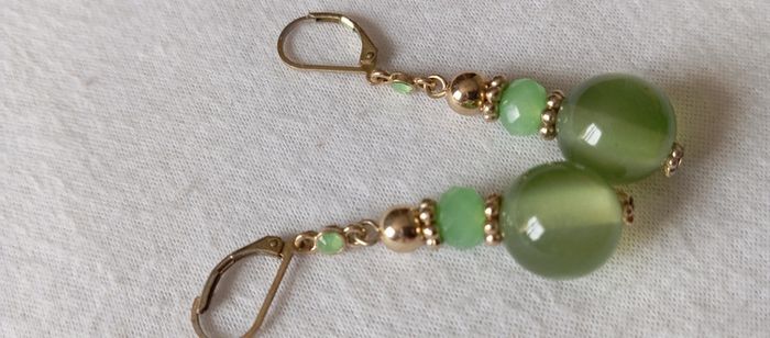 Jolies pendantes vertes - photo numéro 3
