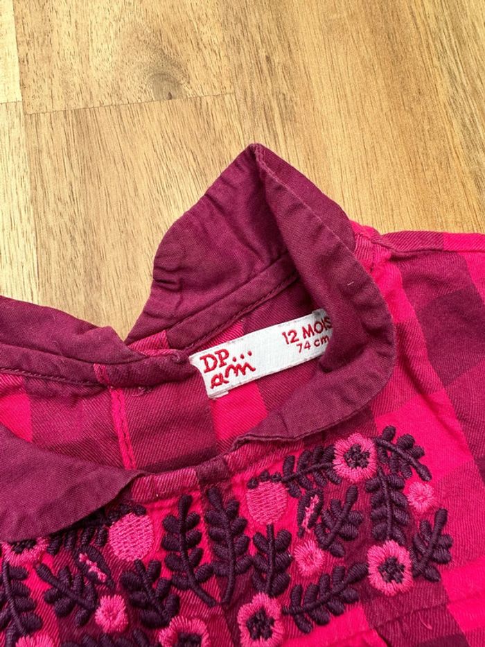 Chemise blouse tunique Vichy - photo numéro 2