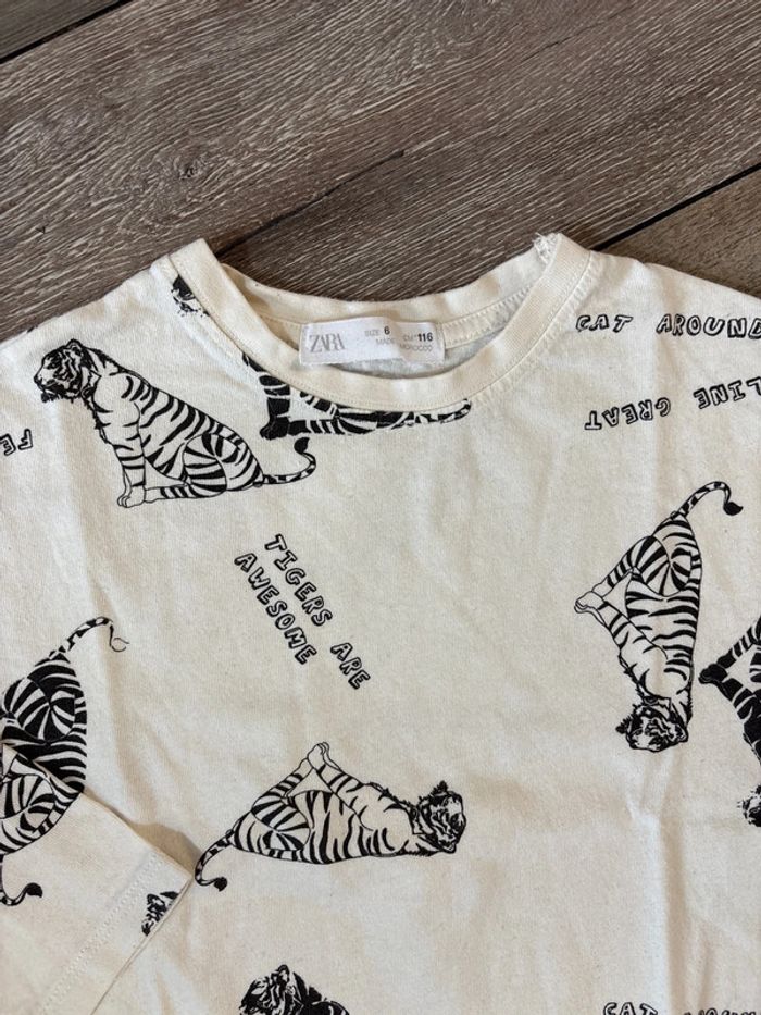 TEE shirt manches longues Zara - photo numéro 2