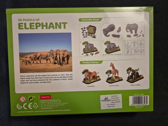 puzzle 3D elephant - photo numéro 3
