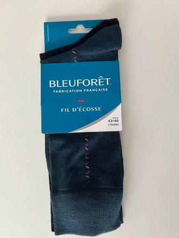 Lot de 2 Chaussettes Bleuforet NEUVES 43-46