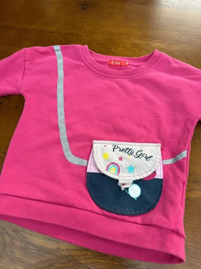 Sweat rose 4 ans Tissaia - photo numéro 4