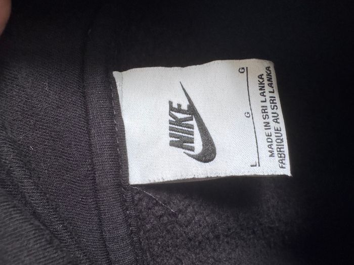 Sweat à capuche - Nike Noir - Logo Brodé Blanc - Taille L - photo numéro 3