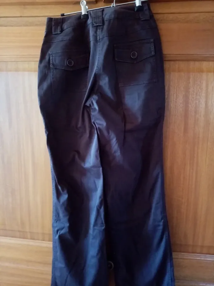 Pantalon cargo marron chocolat - photo numéro 5