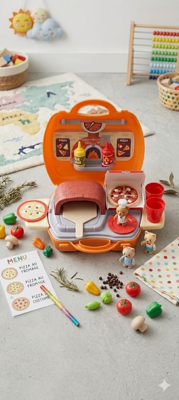🍕 Mallette de Petit Pizzaiolo - Kit Complet ! 🍕