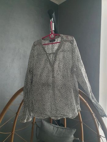 Haut blanc zebre noir c&a