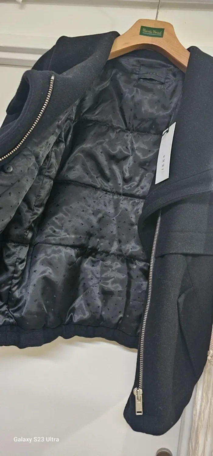 Caban Manteau Epais Laine IKKS Taille 42 - photo numéro 2