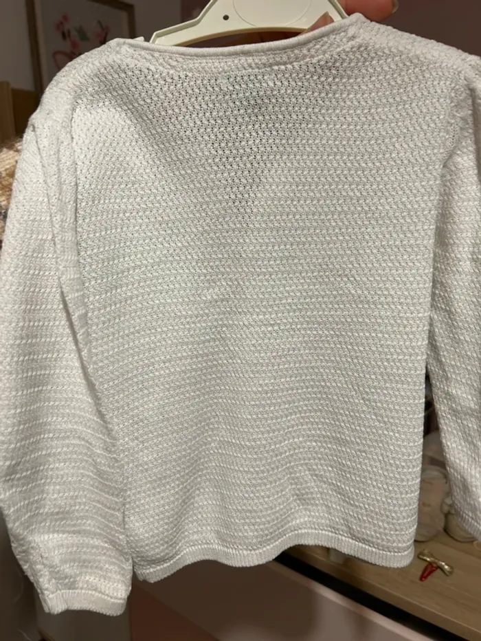 Gilet blanc 18 mois - photo numéro 2
