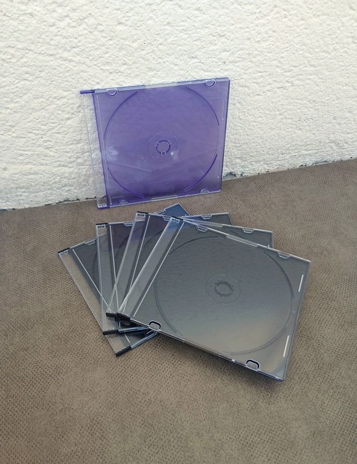 Lot de 5 boitiers range CD / DVD