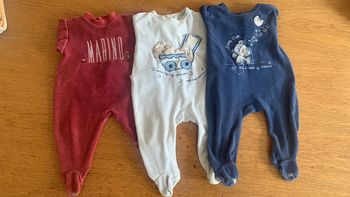 Lot 3 grenouillères 9 mois