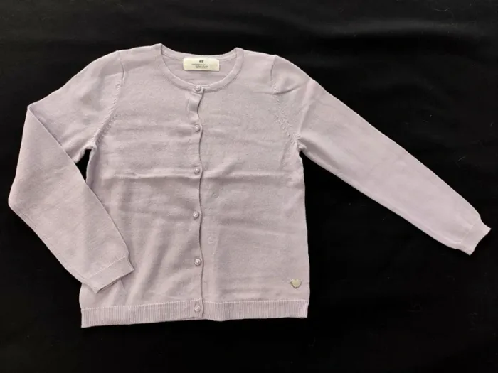 Gilet violet H&M 122/128 = 8 ans neuf - photo numéro 2