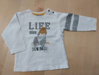 Pull fin bébé 6 mois singe avec bonnet et lunettes
