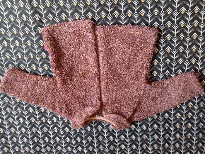 Veste à bouclette rose/mauve de Absorba 6 mois