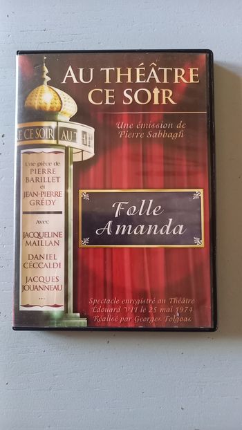 Folle Amanda Au théâtre ce soir
