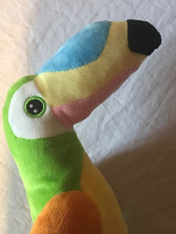 Petit Pélican Multicolore Oiseau Animal Faune Peluche Petits Enfants Bébés - photo numéro 2