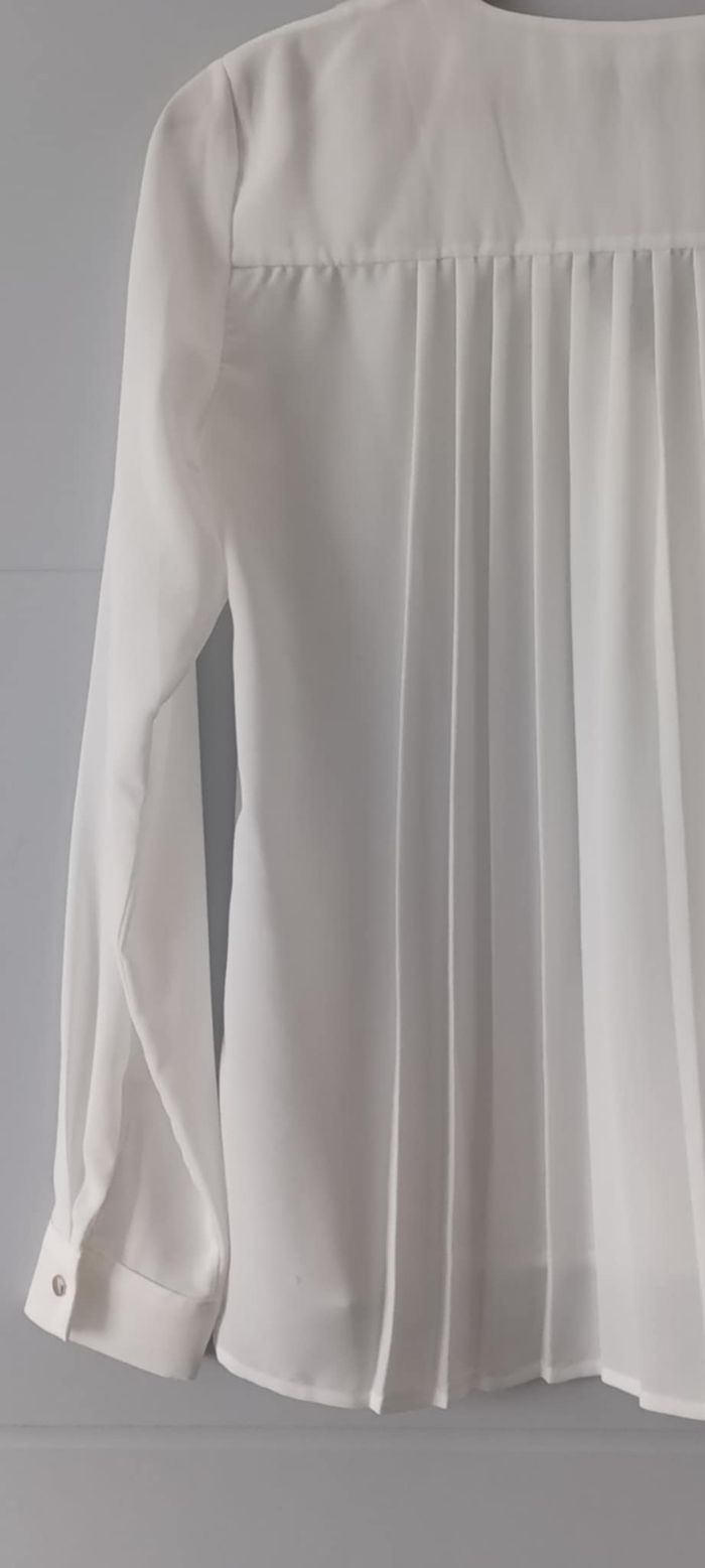 Chemise Blouse blanche à boutons "Esprit" Taille 34 - photo numéro 7