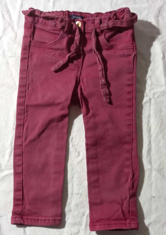 jeans bordeaux Kiabi