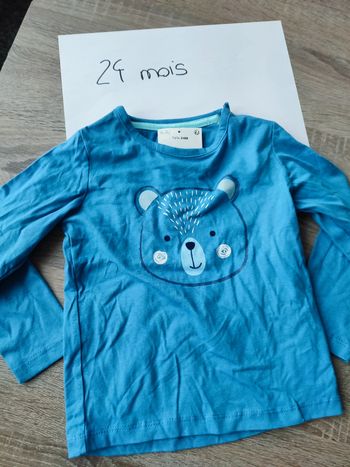 Tee shirt manche longue ours