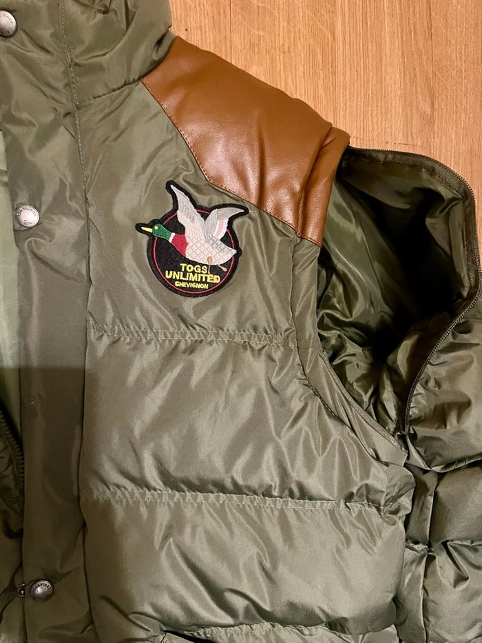 Doudoune chevignon homme kaki togs taille XL   Neuf avec étiquette - photo numéro 5