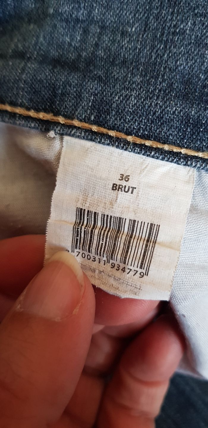 Jean Droit Femme Bleu Classique - Taille 36 - Confortable & Polyvalent - photo numéro 4